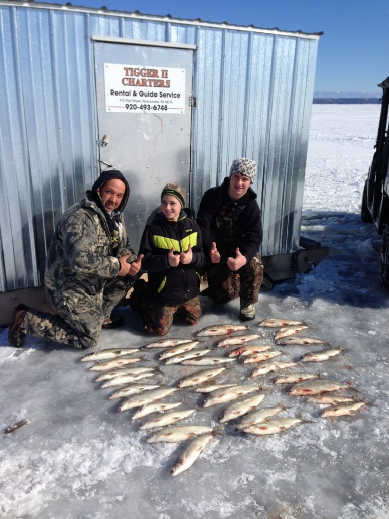 hot whitefish action ice fishing