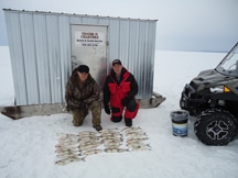 ice fishing service shack rental